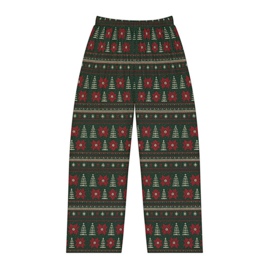 Christmas Tree Fair Isle Pajama Pants | Holiday Lounge Pants