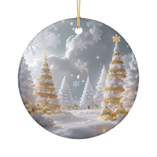 Winter Wonderland Ceramic Ornament